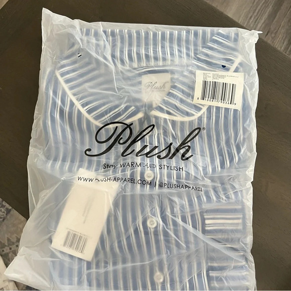 Revolve Plush Striped Sleep Dress - Picture 3 of 4